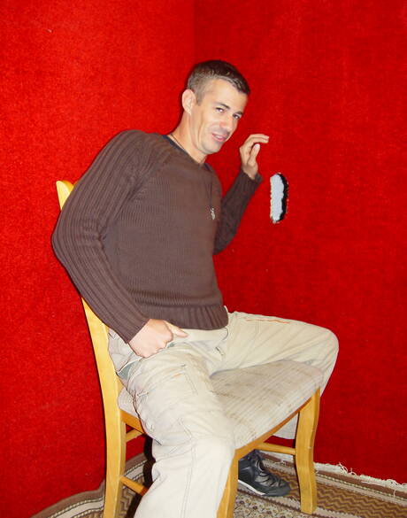 Latino muscular Chris Dano and beefy Mark Galifione in blowjob scene