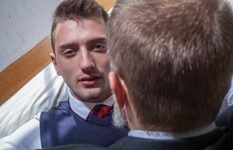 Sexy americans, well-built Dirk Caber and hunky guy Jd Phoenix fuck ass after sucking