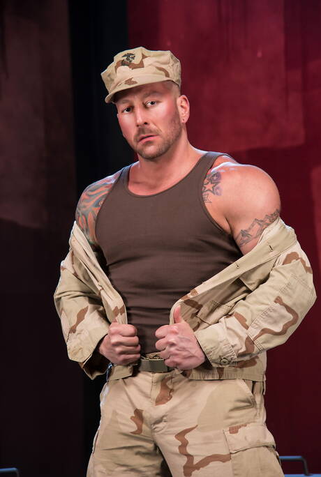 Nasty guys Hugh Hunter, Matt Wylde and Ashley Ryder have a good 3some sex with fisting