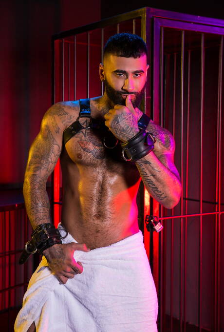 Puerto rican superstud Rikk York and american husky guy Pierce Paris in hot ass bang