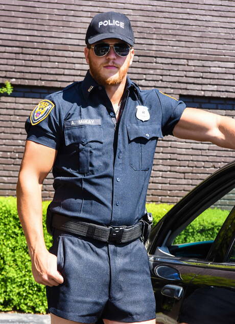 Russian stud Vadim Black and american muscular Ashton Mckay in hot ass bang outside