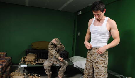 Hot american guys beefy Johnny Rapid and hunky guy Joey Moriarty sucking and fucking each other