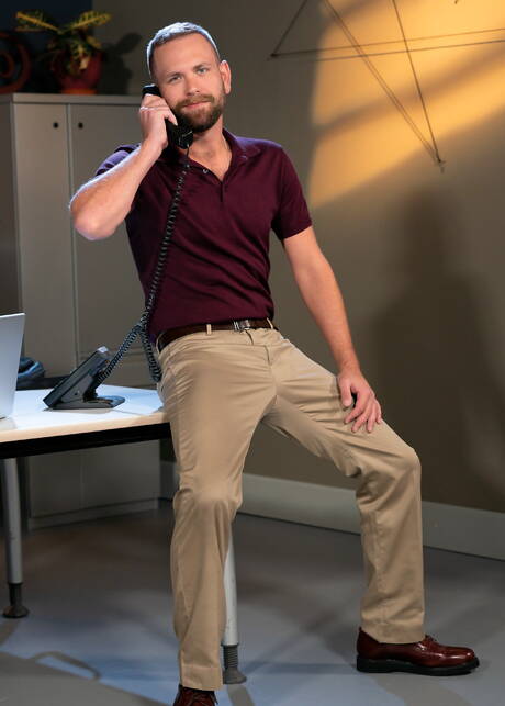 Hot americans, young boy Sherman Maus and hairy bear Josh Mikael licking ass and fisting