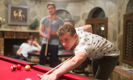 Hot guys Joey Mills, Corbin Colby and Luke Wilder in hot 3some anal sex