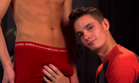 Nice american boys beautiful boy Brad Chase and young dude Colton James have anal sex