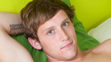 American twink Keegan Adams undressing and showing his ass