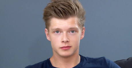 Czech well-built Christian Lundgren shows a muscle body