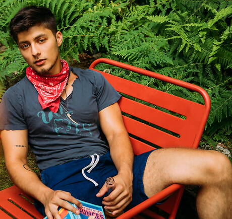 American pornstars twink Angel Rivera and young boy Sean Ford drilling an ass outdoor