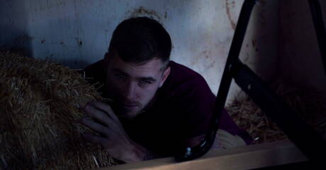 Two american guys twink Ryan Jordan and beefy Will Braun drilling an ass