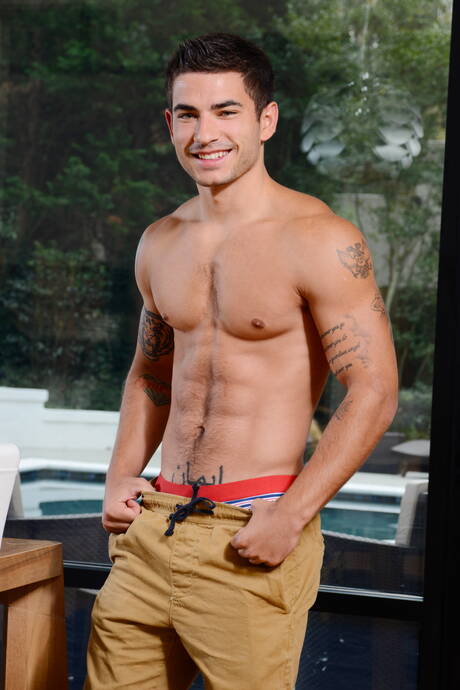 American well-built Johnny Rapid and russian superstud Vadim Black have a good sex at pool