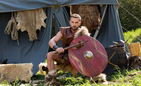 Tyler, Malik, Felix Fox, Sir Peter in hot suck and fuck scene outdoor