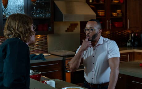 Nice american boys husky guy Kyle Connors and strongman Dillon Diaz have a good interracial anal sex in bathroom