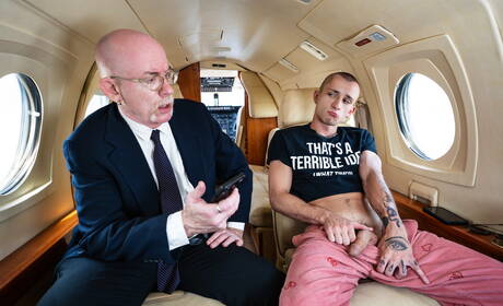 Hot american guys young dude Theo Brady and beefy Kyle Connors fuck ass after blowjob outdoor