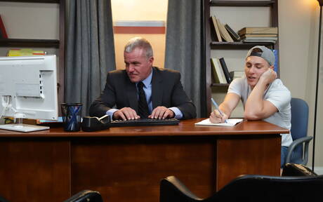 Nasty guys Dale Savage, Eddy Ceetee and Tristan Hunter sucking and screwing each other