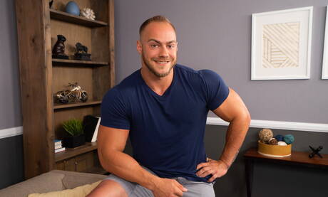 Brock and american well-built Riley Chaux make a love outside