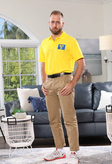 Sexy trio Joel Someone, Vince Parker and Rebecca Vanguard in bisexual 3some fuck