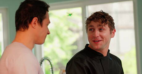 Two american guys stud Calvin Banks and young Jayden Marcos have a hot couple scene