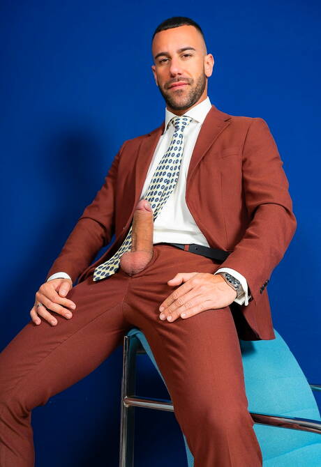 Hot stud Emir Boscatto and attractive guy Gustavo Cruz have a hot couple scene