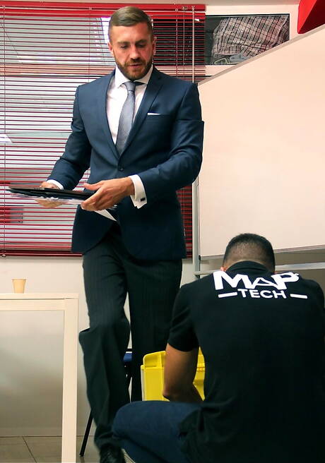 Latino muscular Emir Boscatto and stud Hugo Castellano in hot anal sex