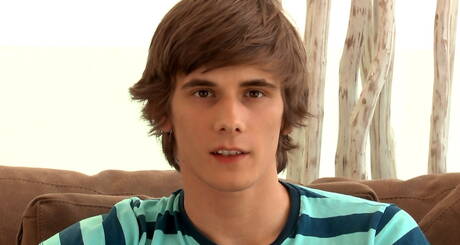 Czech hot twink Gregg Meyjes playing with dick