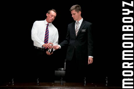 Nasty buddies Alex Chandler, Bishop Angus and Pierce Paris have a good 3some sex