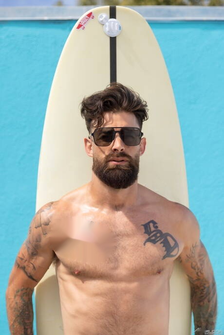 American hot bear Alpha Wolfe and hunk Ashley Stones fuck ass after sucking outdoor