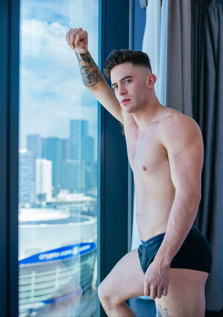 Two american guys stud Trevor Brooks and beefy Tristan Hunter in hot ass bang