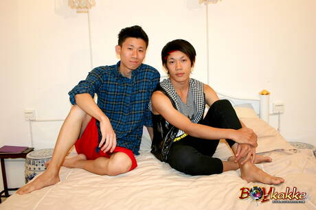 Beautiful boy Ken and young Masumi love each other