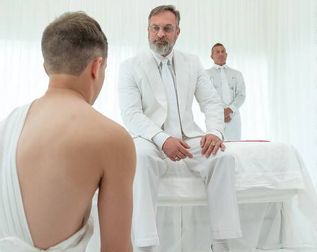 Hot guys Kristopher Weston, Logan Cross and Matthew Figata banged each other