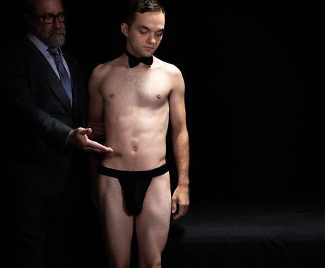 Nice american guys hairy bear Lance Charger and young dude Marcus Rivers shows a husky body