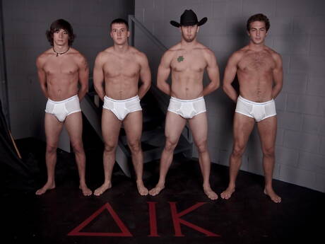 Brandon Kent, Christian, Dustin Steele, Ethan, Mike West, Vincent, Xander in hot groupsex outdoor