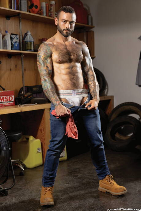 American hot bear Drew Valentino and  Kit Corrigan drilling an ass