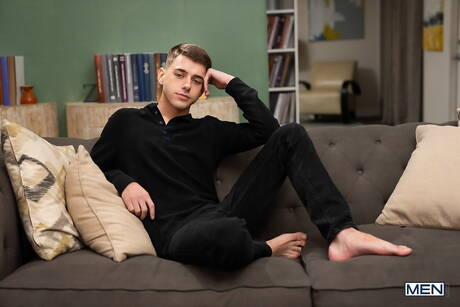 Beautiful dude Joey Mills and hot buddy Shadow in hot interracial ass fuck action